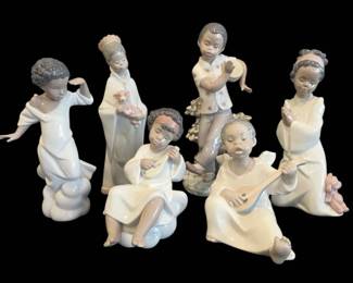 Black Legacy Retired Lladro Figurines  Childrens Nativity Series