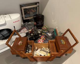 The sewing box is sold.