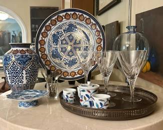 The vase and matching plate are sold.