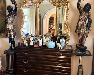 The cabinet and Blackamoors are sold.