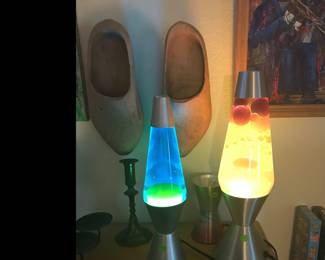 Vintage lava lamps, working