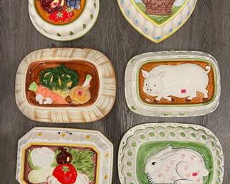 Hand-painted Jell-O molds