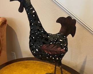 Tall metal rooster