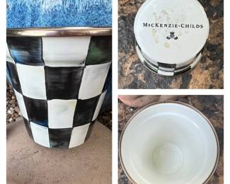 Mackenzie child’s garden check flower pot