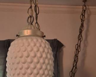 Vintage hanging swag lamp