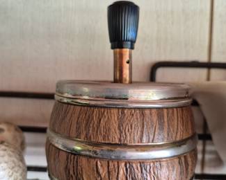 Vintage barrel ashtray