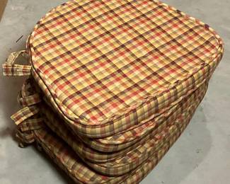 305 set6multicolorplaidchairseatcushio