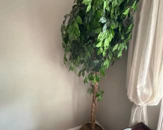 347 6artificialficustreeinbrassdecorat