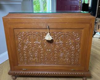 014 ornatehandcarvedwoodstoragecabinet