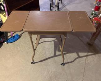 235 vintagemetalrollingutilitycarttable