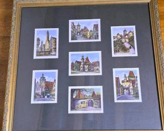 195 rothenburgartprintsincustomgoldwoo