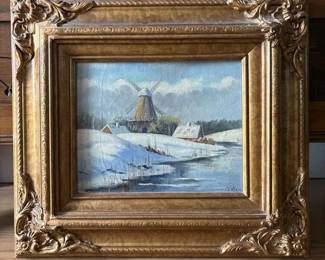 037 17x15originaloilpaintingwinterland
