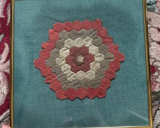 279 framedantiquequiltfragmentgrandmothe