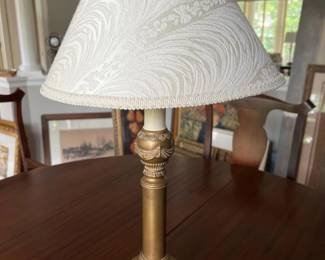 346 accentlampwithivoryprintedshade