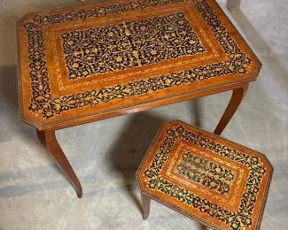 394 setof2italianmarquetrystylenesting