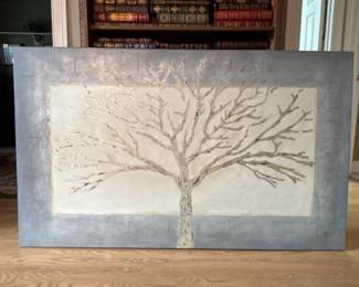 042 60x36simplicitygrayhandpaintedcanv