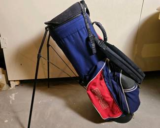 186 pinghooferstandgolfbagredbluewhit