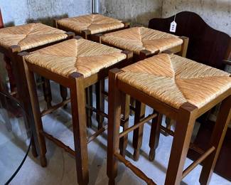 006 setof5potterybarnrushseatsstools