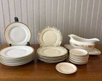 148 vintagemixedchinalotdessertplatess