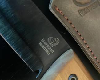 BeaverCraft "NIGHTFALL" Knife & Scabbard