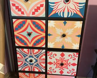 Colorful 8-Drawer Cabinet