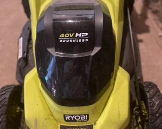 RYOBI Electric Lawn Mower w/Batteries & Charger