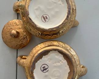 Vintage McCoy Pottery "Weeping Gold" or 24K "Sunburst Gold"