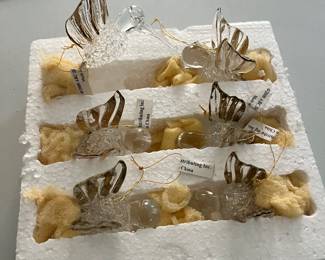 Glass Hummingbird Ornaments