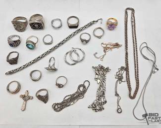 906 .925 Sterling Silver Jewelry with SemiPrecious Stones