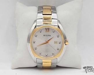 1111  Bulova Stainless Steel Mens Watch