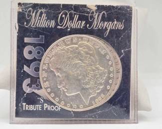 1754 1893 Million Dollar Morgan Proof Coin