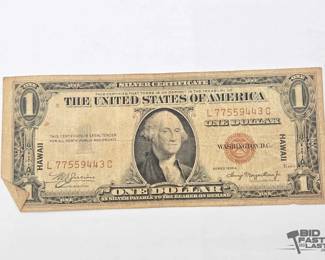 1502  1935 Silver Certificate Hawaii Red Seal