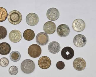 1718 Foreign Currency Coins and Miscellaneous Tokens