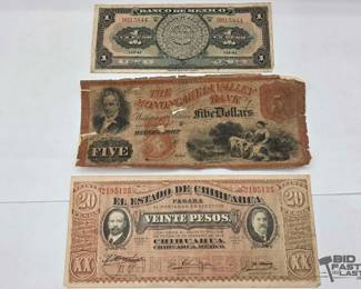 1703 Collectable Mexican Currency