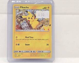 1912 McDonalds Collection Holo Pikachu 25 Pokemon Card