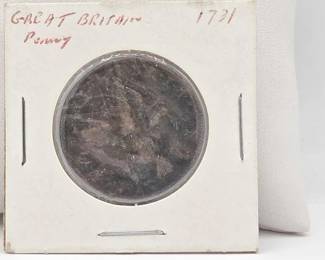 1698 Seated Britannia British Halfpenny