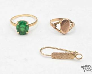 811 10kt Gold Jewelry 3.8g