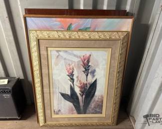 7038 3 Pieces of Framed Artwork
