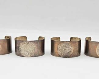 1252 .925 Sterling Silver Napkin Rings 89.3g
