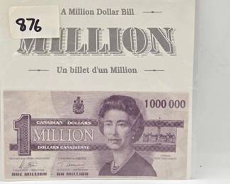 1908 Novelty One Million Dollar Bill