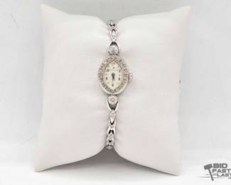 1110  14kt Gold Watch with Diamonds