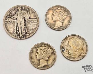 1400  90 Silver Coins 13.4g