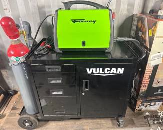 496 Forney 140 MP Multi Process Welder with Cart and Accessories