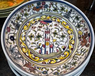 Hand painted for Williams Sonoma by Nazari pasta bowls
