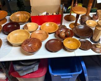 More stunning handcrafted bowls, display pedestals, decorative wood spheres, candlesticks, and specialty turned pieces.