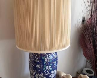 Blue and White Chinoiserie Ginger Jar Lamp