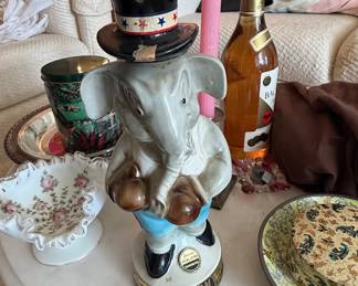 Jim Beam "Uncle Sam" Elephant Decanter (1964 Election)