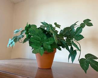 Artificial Ivy Plant in Mahogany Pot