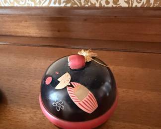 Vintage Kokeshi Doll Bell