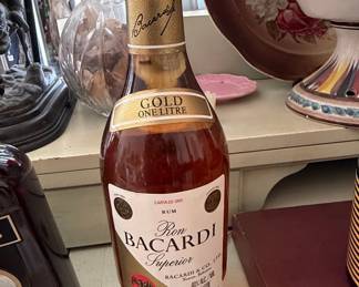 Ron Bacardi Superior Gold Rum 1 Litre Bottle